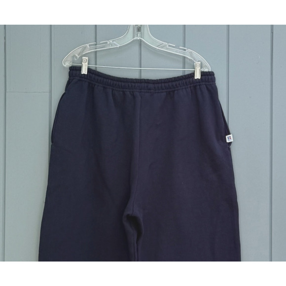 Vintage RUSSELL ATHLETIC Open Bottom Sweatpants Mens Fleece WIDE LEG Size 2XL - Picture 2 of 8
